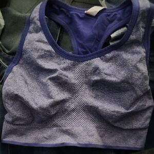 Seamless Racerback Sports Bra - Purple